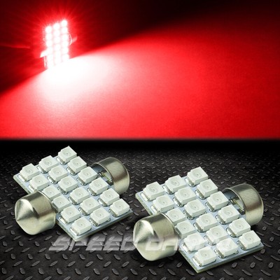 2x18 SMD 18SMD 31 ММ КРАСНЫЙ 3528 5050 СВЕТОДИОДНЫЙ ВНУТРЕННИЙ КУПОЛ/КАРТА 12 В ЛАМПОЧКА НАКАЛИВАНИЯ
