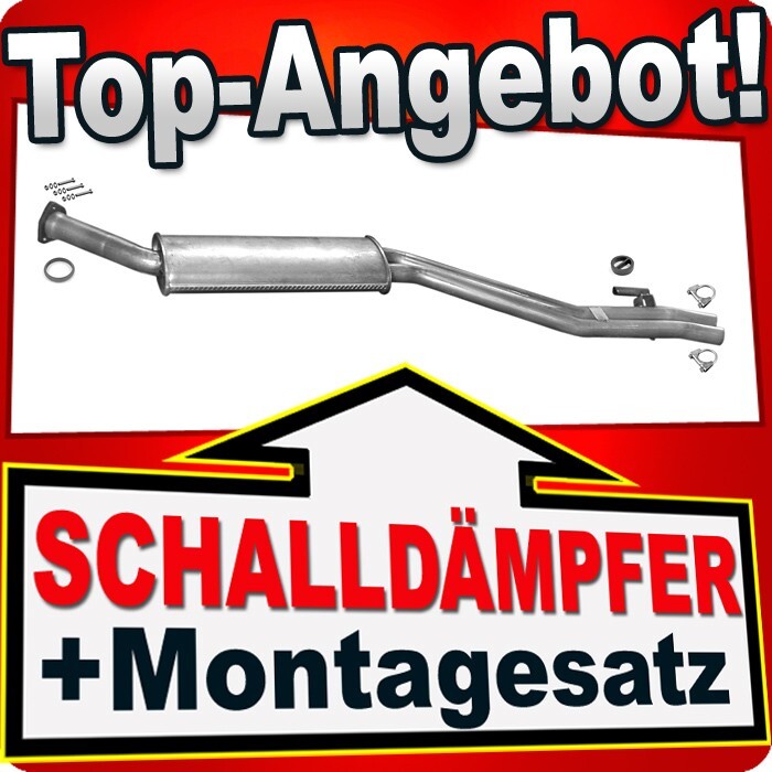 Silencieux Central Pour Ã©Chappement Bmw E30 324 Td 115 Ch