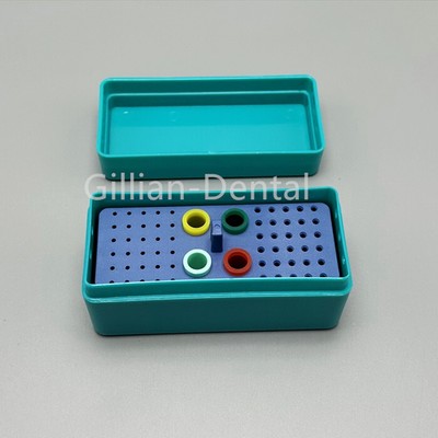 Dental Autoclavable Sterilization Box Endo Files Case Holder S001C 72 Holes