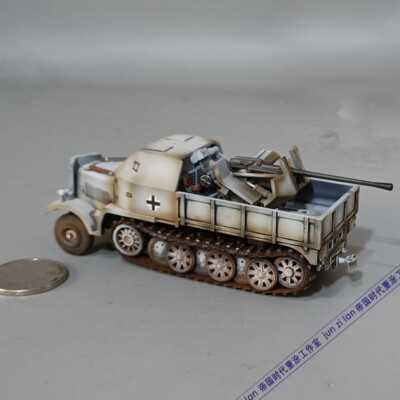 1/72 German Sd .Kfz.7/2 Flak37 semi-tracked armored vehicle air defense model #2