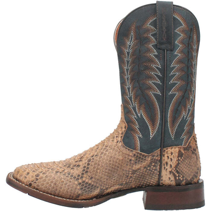 Pre-owned Dan Post Men's Templeton Python Boot Dp4183 In Beige