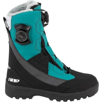 509 Raid Double Boa Woman' Snowmobile Boot Emerald Size 8 (Display Model)