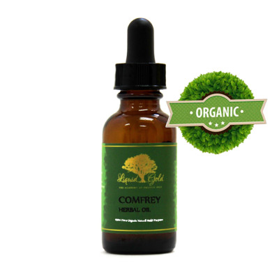 1 oz PREMIUM COMFREY HERBAL INFUSED OIL PURE ORGANIC ALL NATURAL SKIN HAIR CARE