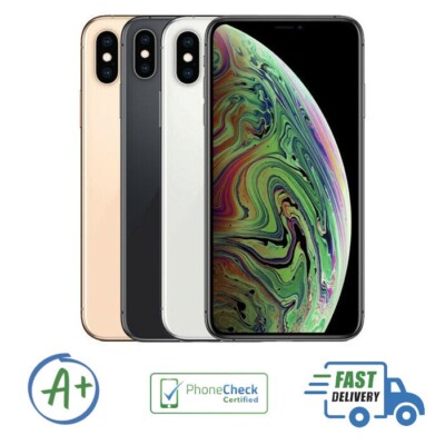 Apple iPhone XS MAX A1921 UNLOCKED all carriers, all Colors & Capacity - A Grade