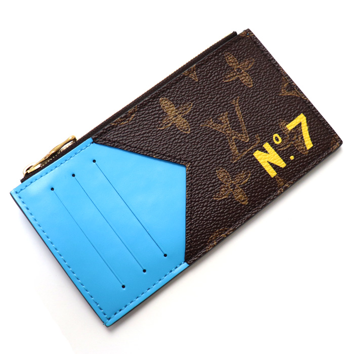 LOUIS VUITTON Coin card holder No.7 Monogram Blue M81256 LV