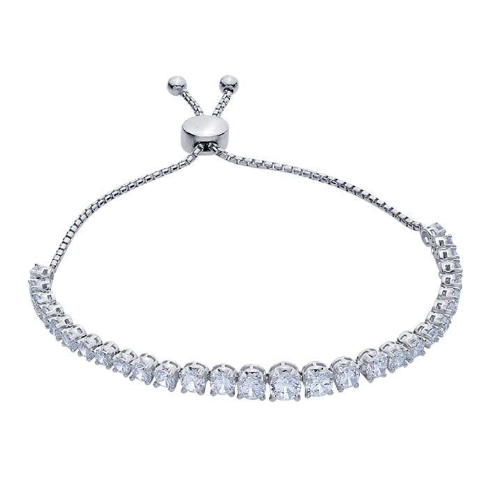NEW .925 STERLING SILVER SNAKE CHAIN ADJUSTABLE TENNIS