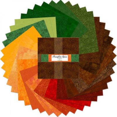 Pumpkin Spice From Wilmington Prints - 10 Karat Gems / Layer Cake