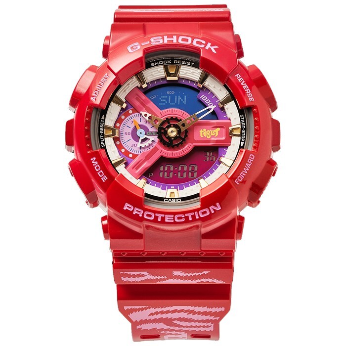 Pre-owned Casio G-shock Ga-110cca21-4pfc Chinese Zodiac Year Of The Tiger Limited Edition