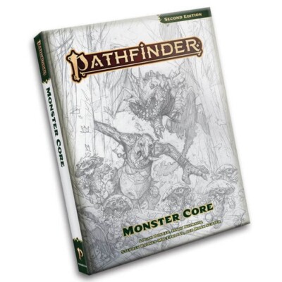 Pathfinder P2 - Monster Core -  Sketch Cover, New! Paizo