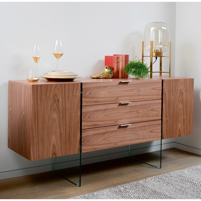 Dwell exdisplay walnut sideboard . in Mapperley, Nottinghamshire