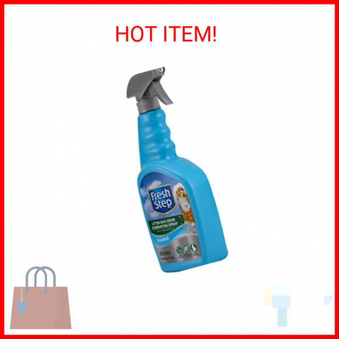 Fresh Step Cat Litter Box Odor Eliminating Spray | Cat Deodorizer Spray for Litt