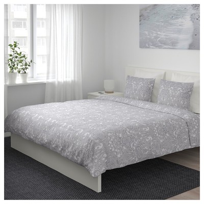 Ikea Lenast Crib Comforter White Gray 103 730 61 Size 43x49 Duvets