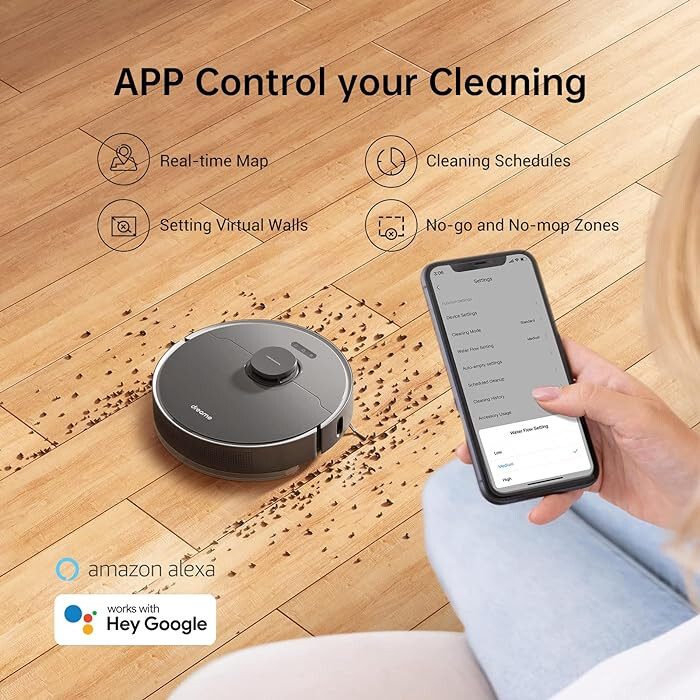 Dreame tech Z10 Pro Robot Vacuum Automatic Dirt Disposal-Empties Itself Alexa