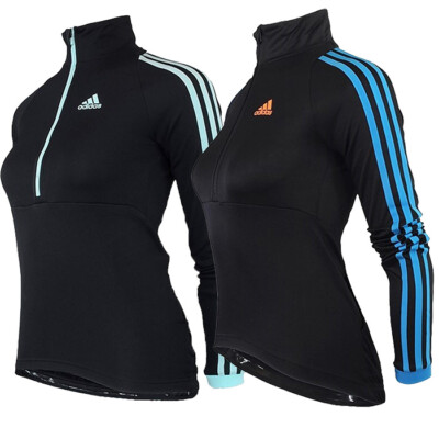 Adidas Response Cycling Longsleeve schwarz blau Damen Radsport Trikot Shirt NEU