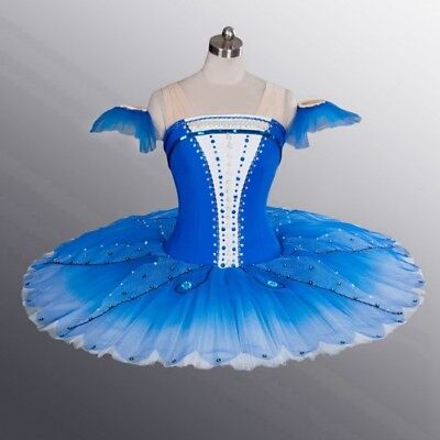 🇺🇸 Professional Ballet Costume Tutu Blue Bird Sapphire Fairy S (like XS)Stock!