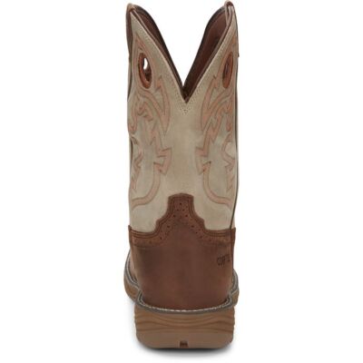 Pre-owned Justin Boots Justin Men's Wk4338 Rush Ii 11" Rust/tan Composte Toe Waterproof Work Boots