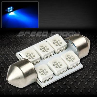 6 SMD 6SMD 36 ММ СИНИЙ 5050 5055 СВЕТОДИОДНЫЙ АВТОМАТИЧЕСКИЙ ВНУТРЕННИЙ КУПОЛ 12 В ЛАМПОЧКА НАКАЛИВАНИЯ