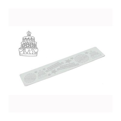 Happy Birthday - Carpet Silicone 80x400h1, 8 White SILIKOMART
