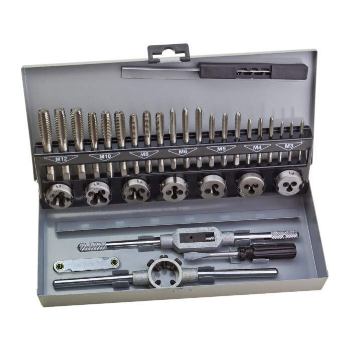 Tarauds Et FiliÃ¨Res 33 PiÃ¨Ces En Coffret D20735