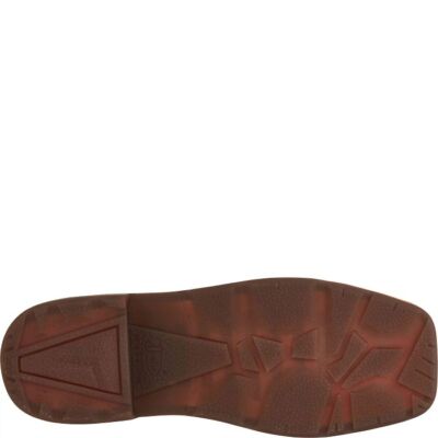 Pre-owned Justin Boots Justin Women's Cr4010 Brown Slip-resistant Block Heel Square Toe Work Boots