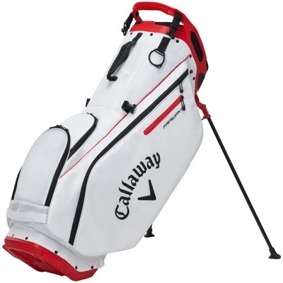 New Callaway Golf Fairway 14 Stand Bag White/Fire Red