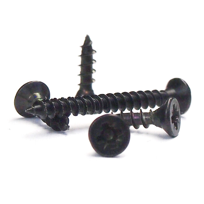 Spanplattenschrauben Holzschrauben Senkkopf Kreuzschlitz SCHWARZ VZ Ø 2,5 - 4 mm