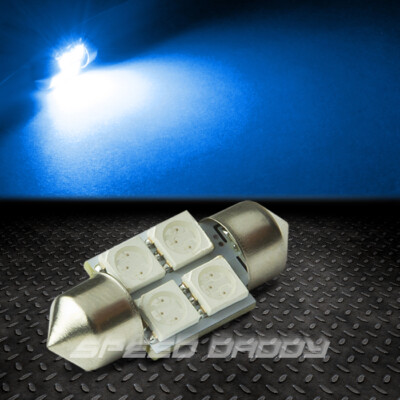 4 SMD 4SMD 31 ММ СИНИЙ 5050 5055 СВЕТОДИОДНЫЙ АВТОМОБИЛЬНЫЙ ВНУТРЕННИЙ КУПОЛ/ПАНЕЛЬ КАРТЫ 12 В ЛАМПОЧКА