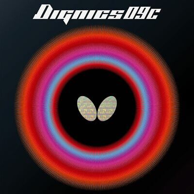 Butterfly Dignics 09C Table Tennis Ping Pong Rubber Black/Red [1.9mm/2.1mm]