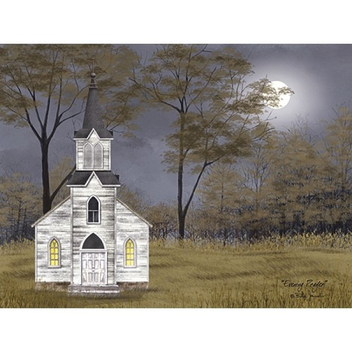 Billy Jacobs Evening Prayer Church Art Print 24 x 18