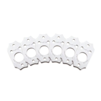 NEW - Graph Tech Ratio Invisomatch Plates (6) For Gibson Screw Holes - ALUMINUM