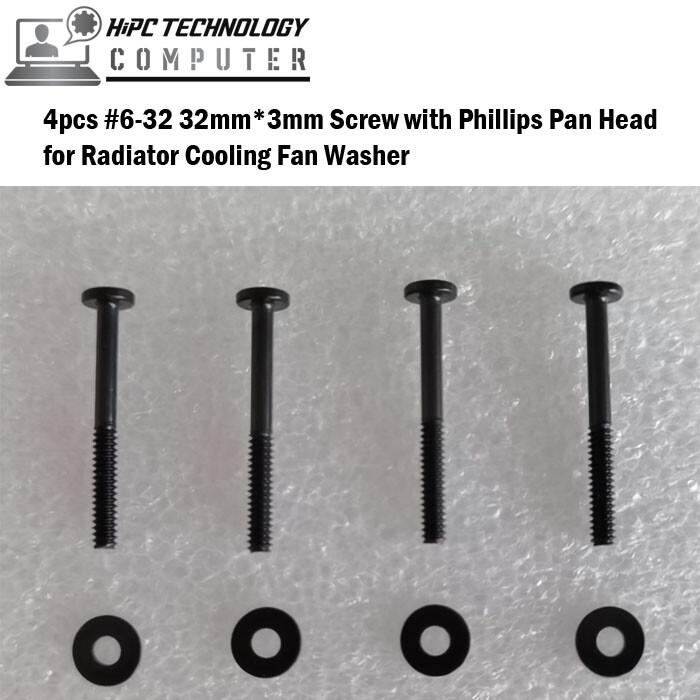 Corsair 4pcs Long Screws 33mm*3mm Phillips Pan Head with Washer for