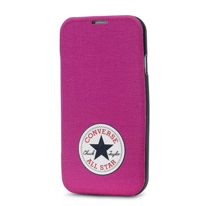 CUSTODIA CONVERSE BOOK FLIP CASE ORIGINALE per SAMSUNG SM G900 GALAXY S5 ROSA