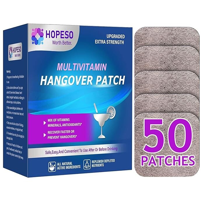 Hopeso Hangover Relief Party Patches, Effective and Easy to Use,