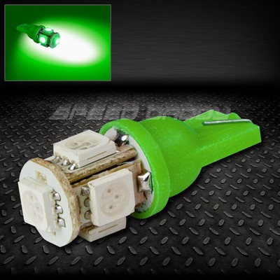 5SMD 5 5050 SMD LED T10 W5W 194 360 ЗЕЛЕНАЯ ЛАМПА НАКАЛИВАНИЯ ДЛЯ САЛОНА АВТОМОБИЛЯ С КУПОЛОМ НА КЛИНЕ