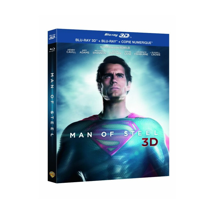 Superman Man Of Steel Combo Blu-Ray 3d + Blu-Ray 2d Neuf
