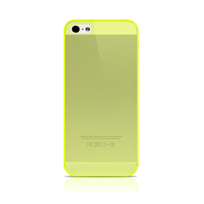 SBS FLUO CUSTODIA CASE per APPLE IPHONE 5 5G 5S GIALLA
