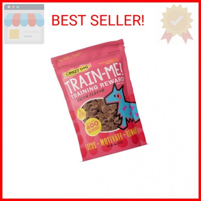 Crazy Dog Train-Me! Training Reward Dog Treats 16 Oz., Bacon Regular