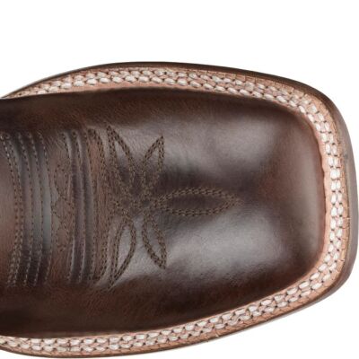 Pre-owned Tony Lama Women's Sa2100 Rowena 11" Brown Sq Toe Pull-on Cowgirl Mid-calf Boots In Espresso (brown)