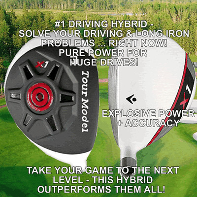 #1 PGA TOUR DISTANCE ACCURACY TAYLOR FIT MADE GHOST CUSTOM DRIVING HYBRID CLUB