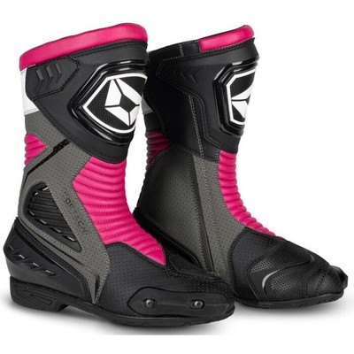 Cortech Apex RR Air Womens Boots Rubine (9.5, Pink Rubine)