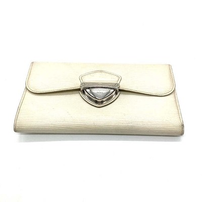 LOUIS VUITTON M6388J Epiport Foyu Genie Tri-fold Long Wallet Yvoir Ivory Used