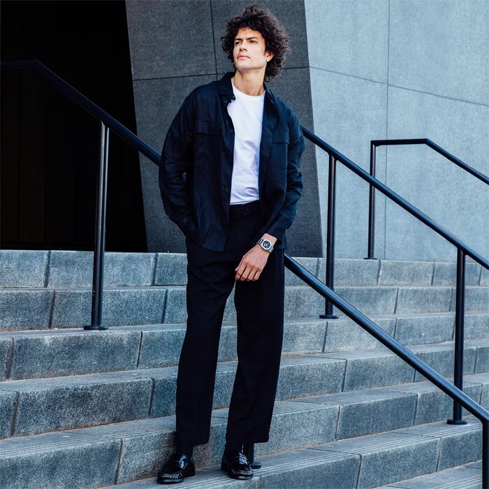 Pre-owned Casio G-shock Gm-2110d-2b Pointer Digital Dual Display【shipping From Taiwan】