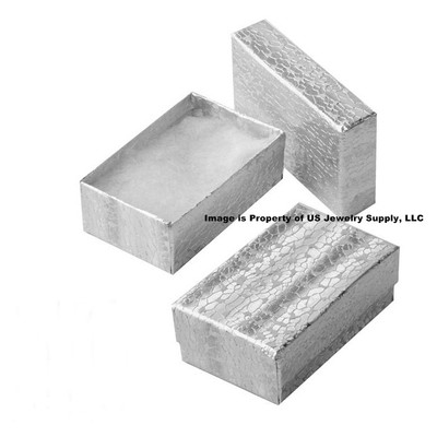 Wholesale Lot 600 Silver Cotton Fill Jewelry Display Packaging Gift Boxes 2 5/8