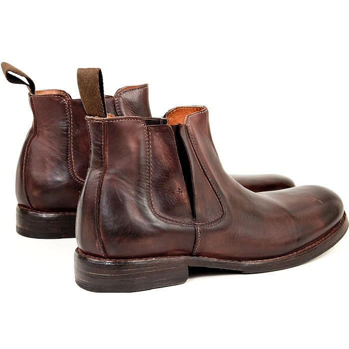 Pre-owned Bed:stu Bed Stu - Taurus Ii - Men's Leather Boots - Ankle - - Teak Rustic Washed