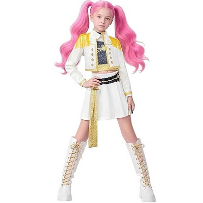 Costumi Cosplay - Bambina KPop Demon Hunters Huntrix White "Golden promo"