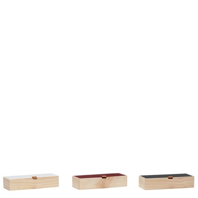 Box mit Deckel 3er Set 23 x 9 cm  Hübsch Interior