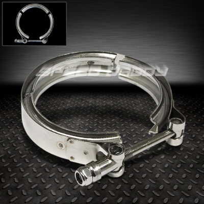УНИВЕРСАЛЬНЫЙ V-ОБРАЗНЫЙ ЗАЖИМ ДЛЯ ВЫХЛОПНЫХ ГАЗОВ ТУРБООХЛАДИТЕЛЯ 1 X 4 С ОЦИНКОВАННЫМ ПОКРЫТИЕМ ИЗ НЕРЖАВЕЮЩЕЙ СТАЛИ