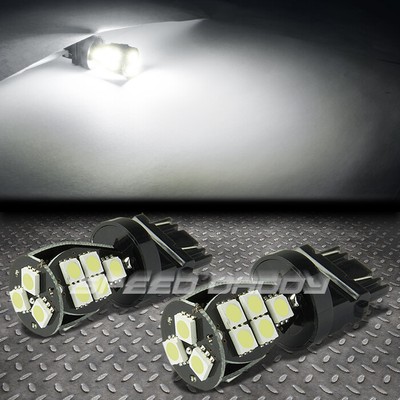 2X 7443 18 SMD 18SMD БЕЛЫЙ 5050 5055 СВЕТОДИОДНЫЙ УКАЗАТЕЛЬ ПОВОРОТА/АВАРИЙНАЯ ЛАМПА ЗАДНЕГО ФОНАРЯ 12 В