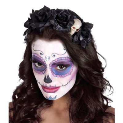 Haarreif / Tiara La Muerta, Accessoire für Karneval und Halloween