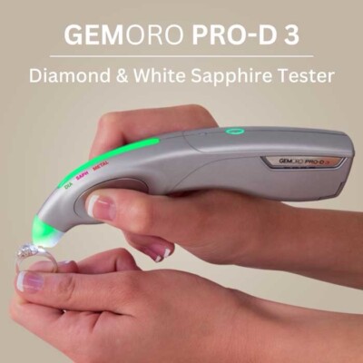 GemOro Pro-D 3 Diamond Tester | Test Diamond and White Sapphire Gemstone | Tool